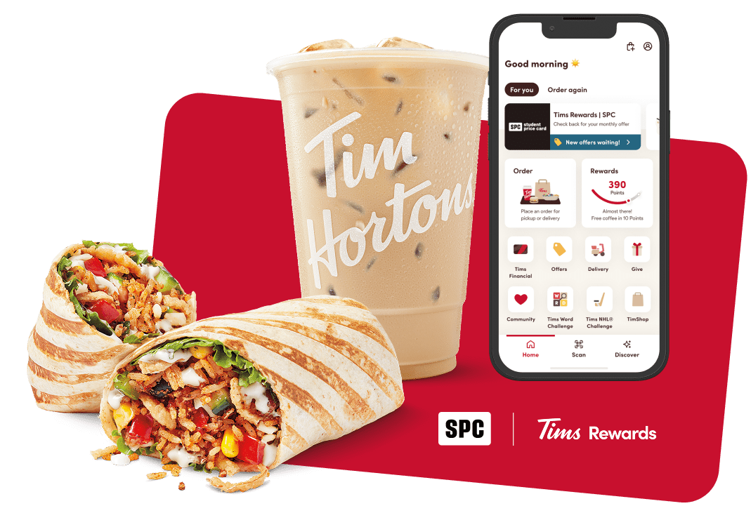 SPC offer on Tim Hortons app